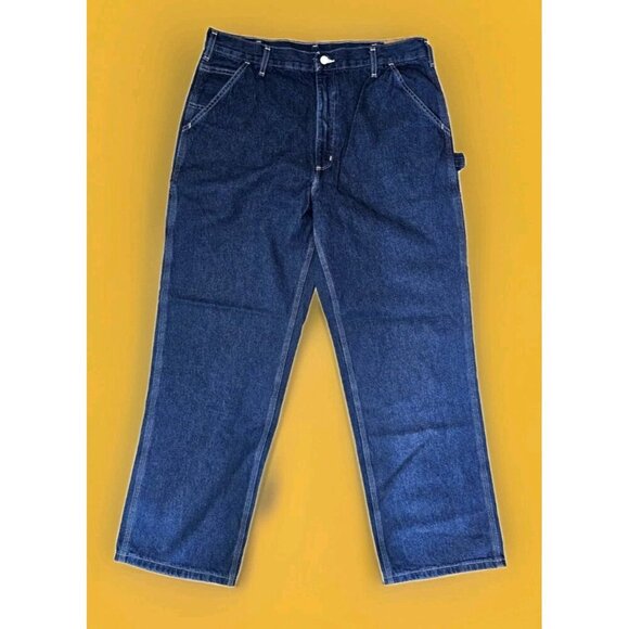Carhartt Work Dungaree Jeans Mens 38x32 Original Fit New NWT CR50 Work - Picture 1 of 6